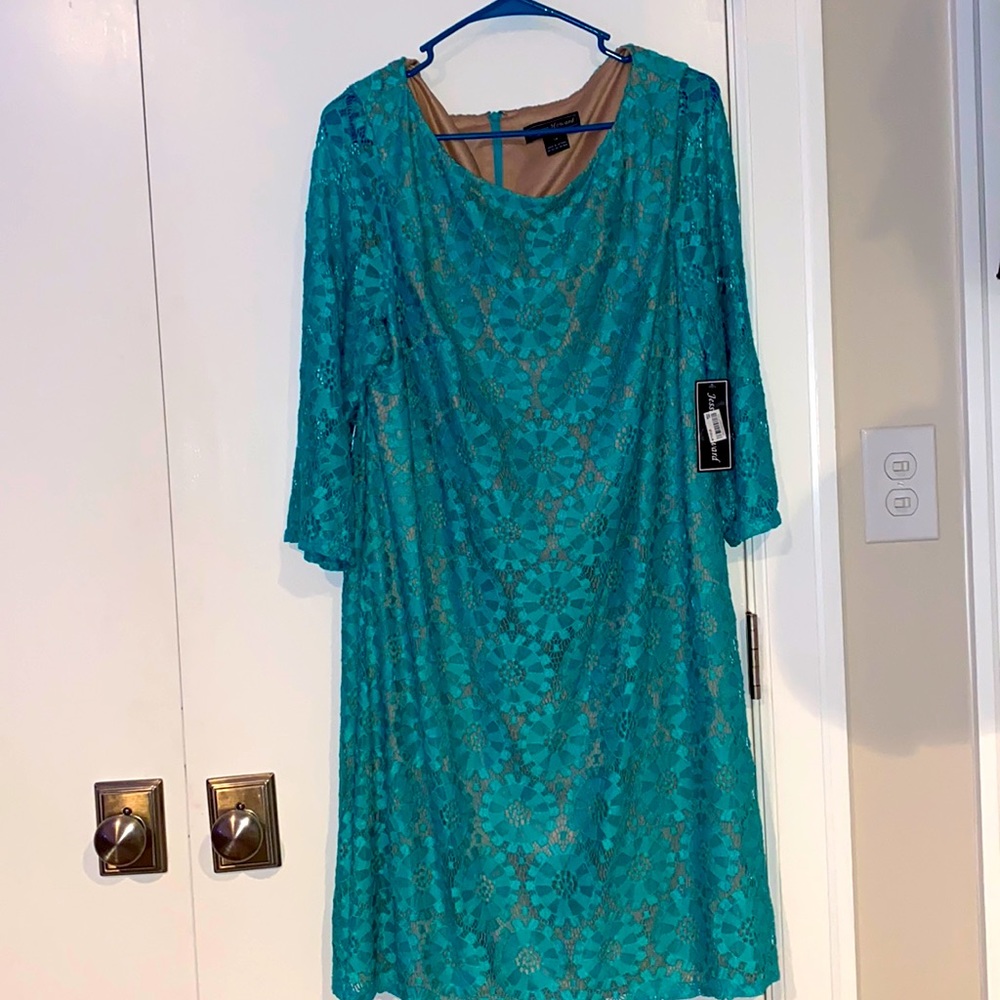 Jessica Howard Blue Lace Dress NEW